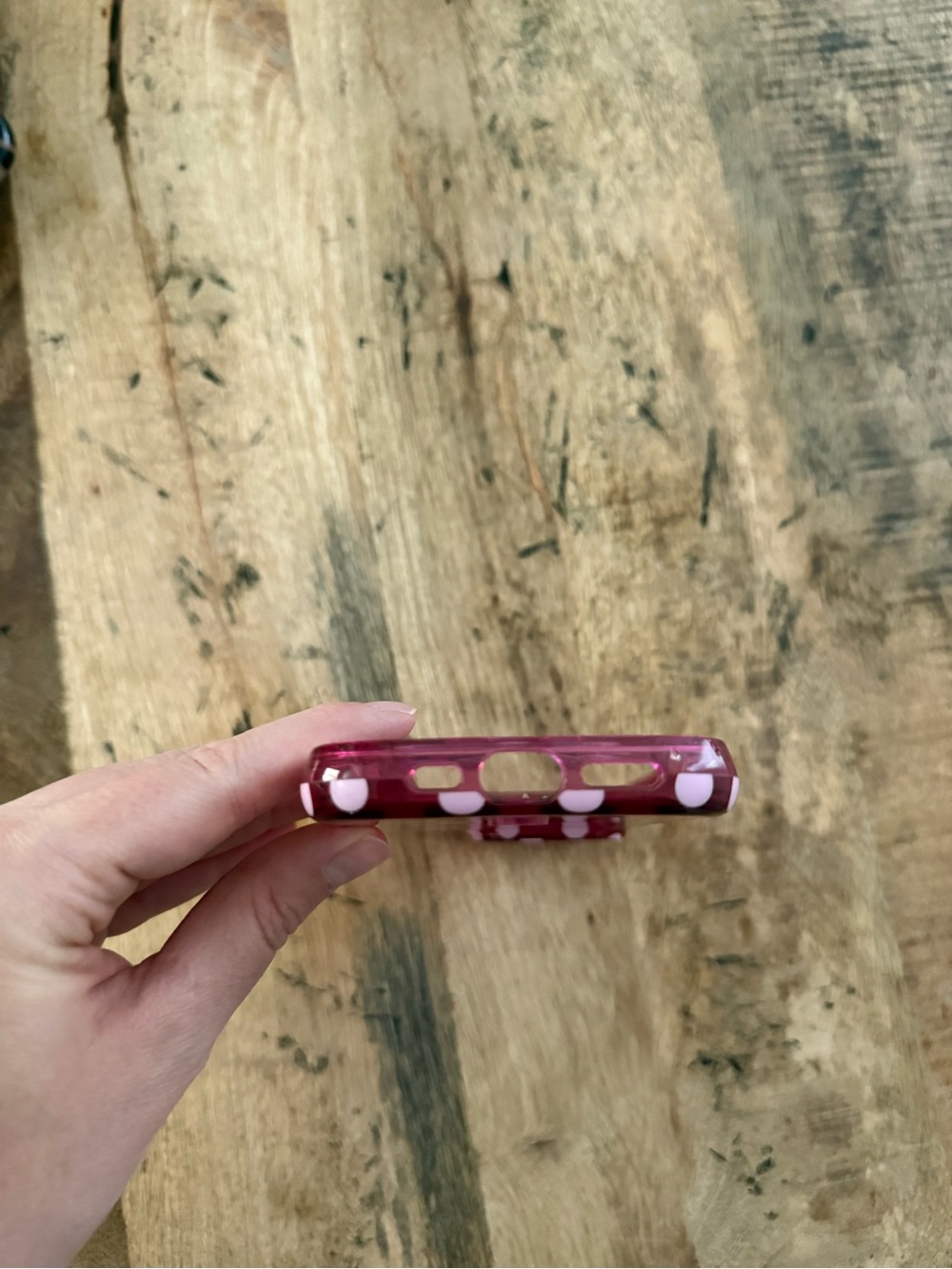 Velvet Caviar Raspberry Polka Dot Case - Picture 6 of 6